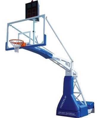 NBA TİP BASKETBOL POTASI PORTATİF KATLANMAZ 15MM CAM PANYALI 105X180CM HİDROLİK ÇEMBERLİ 245 PROJEKSİYONLU